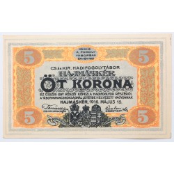 Hadifogolytábor Hajmáskér 5 korona 1916