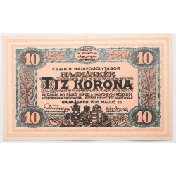 Hadifogolytábor Hajmáskér 10 korona 1916