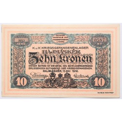 Hadifogolytábor Hajmáskér 10 korona 1916