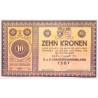 Hadifogolytábor Csót 10 korona 1916 sor és sorozatszám nélkül