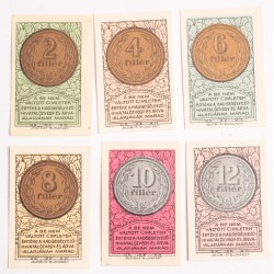 Hadsegélyező hivatal 2-4-6-8-10-12 fillér 1916