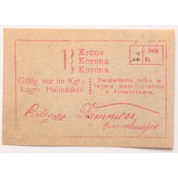Hadifogolytábor Hajmáskér 1 korona