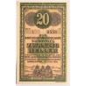 Hadifogolytábor Sopronnyék 20 fillér 1916 arab sorozatszám