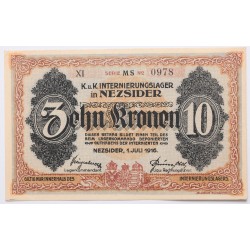 Hadifogolytábor Nezsider 10 korona 1916