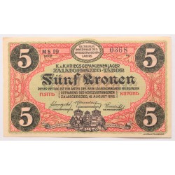 Hadifogolytábor Zalaegerszeg 5 korona 1916