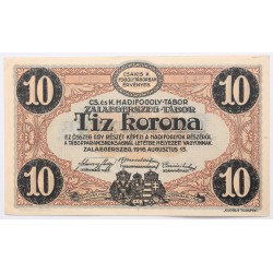 Hadifogolytábor Zalaegerszeg 10 korona 1916
