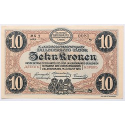Hadifogolytábor Zalaegerszeg 10 korona 1916