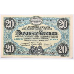 Hadifogolytábor Zalaegerszeg 20 korona 1916