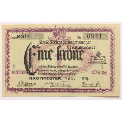 Hadifogolytábor Nagymegyer 1 korona 1916