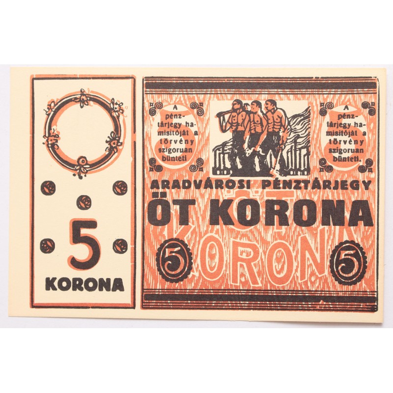 Arad 5 korona 1919 Arad 5 korona 1919