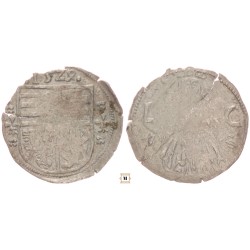 II.Lajos 1516-1526 Denár 1524 Liliom-Liliom L-C ÉH 675 Nagyon ritka verdejegy/!/