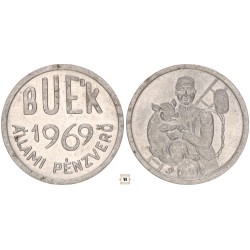 BUÉK Állami Pénzverő Szerencsepénz 1969