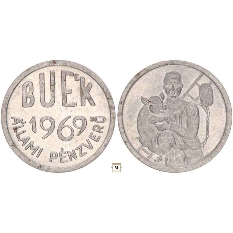 BUÉK Állami Pénzverő Szerencsepénz 1969 BUÉK Állami Pénzverő Szerencsepénz 1969