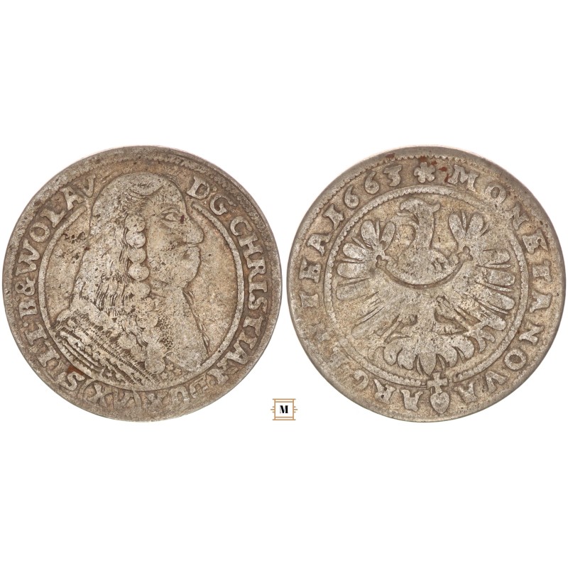 Szilézia-Liegnitz-Brieg 15 krajcár 1663 R! Szilézia-Liegnitz-Brieg 15 krajcár 1663 R!