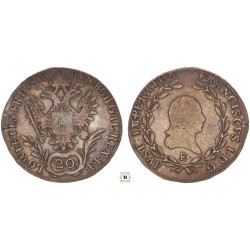 I. Ferenc 20 krajcár 1813 E