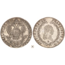 II. Ferenc 20 krajcár 1809 D
