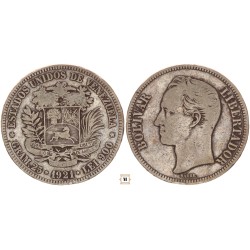 Venezuela 5 bolivares 1921