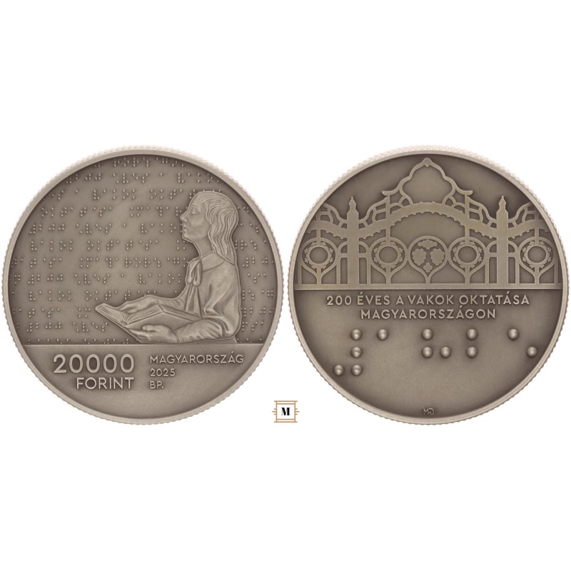 20 000 forint 200 éves a vakok oktatása Magyarországon 2025 BP 20 000 forint 200 éves a vakok oktatása Magyarországon 2025 BP