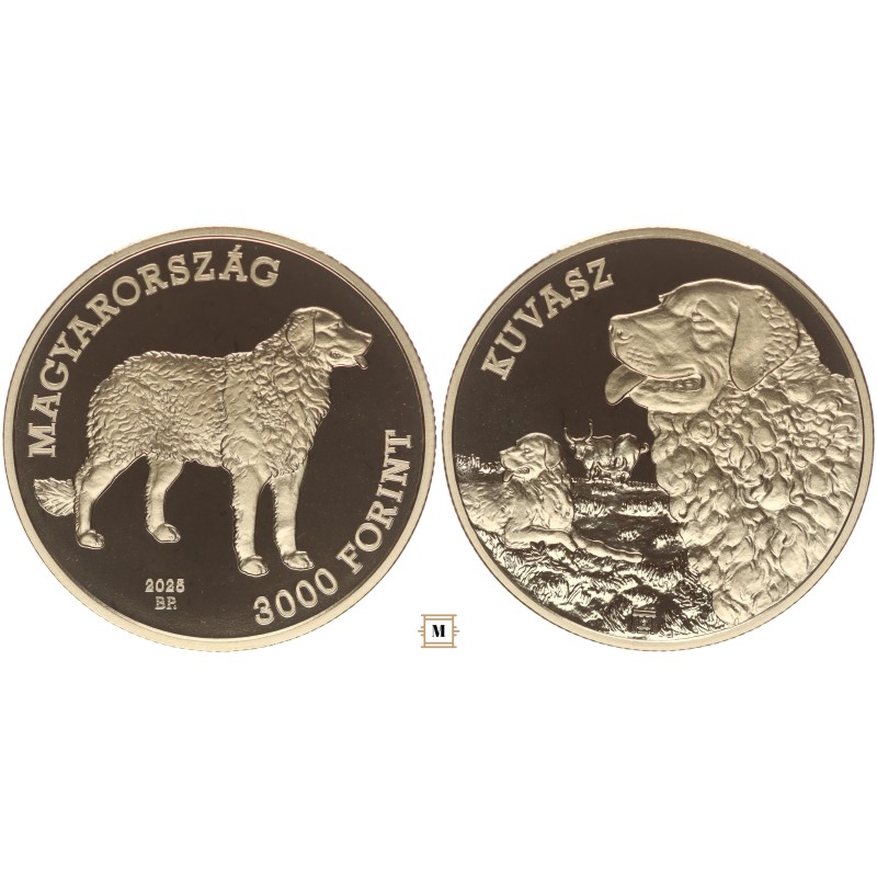 3000 forint Magyar Kutyafajták - Kuvasz 2025 BP 3000 forint Magyar Kutyafajták - Kuvasz 2025 BP
