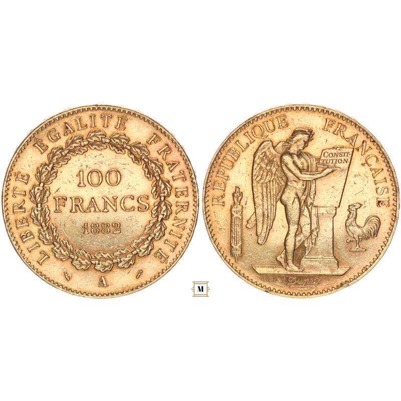 Franciaország 100 francs 1882 A Franciaország 100 francs 1882 A