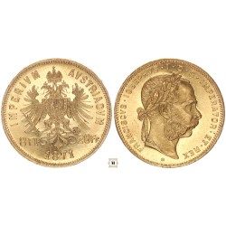 Ausztria 8 florin 20 frank 1871