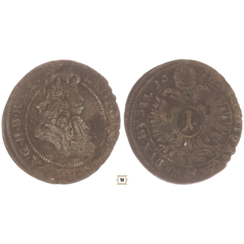 I. Lipót 1 krajcár 1698 MMW Boroszló