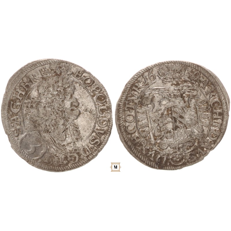 I. Lipót 3 krajcár 1669 Bécs I. Lipót 3 krajcár 1669 Bécs