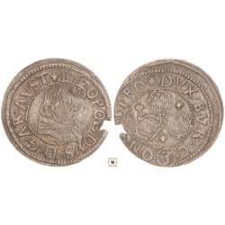 Tirol V. Lipót főherceg 1619-1625 3 krajcár én.
