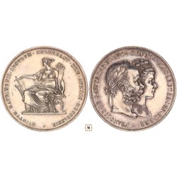 Ferenc József 2 gulden ezüstlakodalom 1879