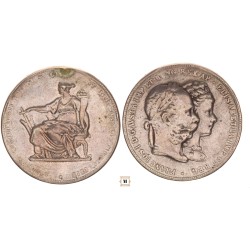Ferenc József 2 gulden ezüstlakodalom 1879