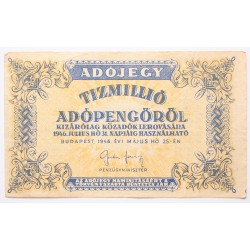 Tízmillió adópengő 1946