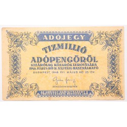 Tízmillió adópengő 1946