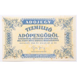 Tízmillió adópengő 1946