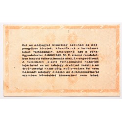 Százmillió adópengő 1946