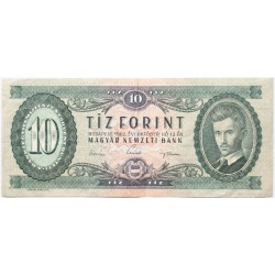 10 forint 1962 fordított alapnyomat