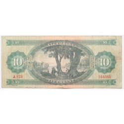 10 forint 1962, fordított alapnyomat