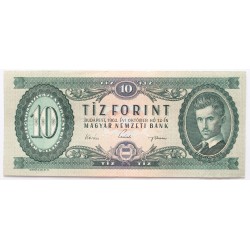 10 forint 1962 elcsúszott hátlapi nyomat