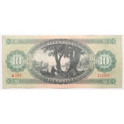 10 forint 1962 elcsúszott hátlapi nyomat