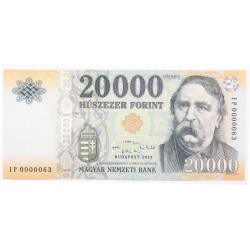 20000 forint 2022 alacsony sorszám