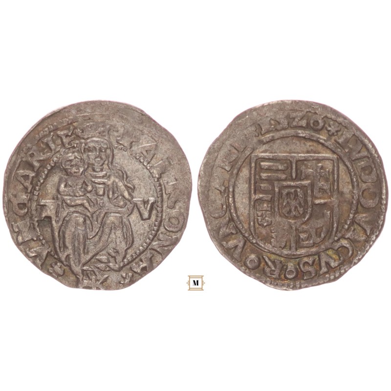 II.Lajos 1516-1526 Denár 1526 A-V/HK ÉH 673 Visegrád