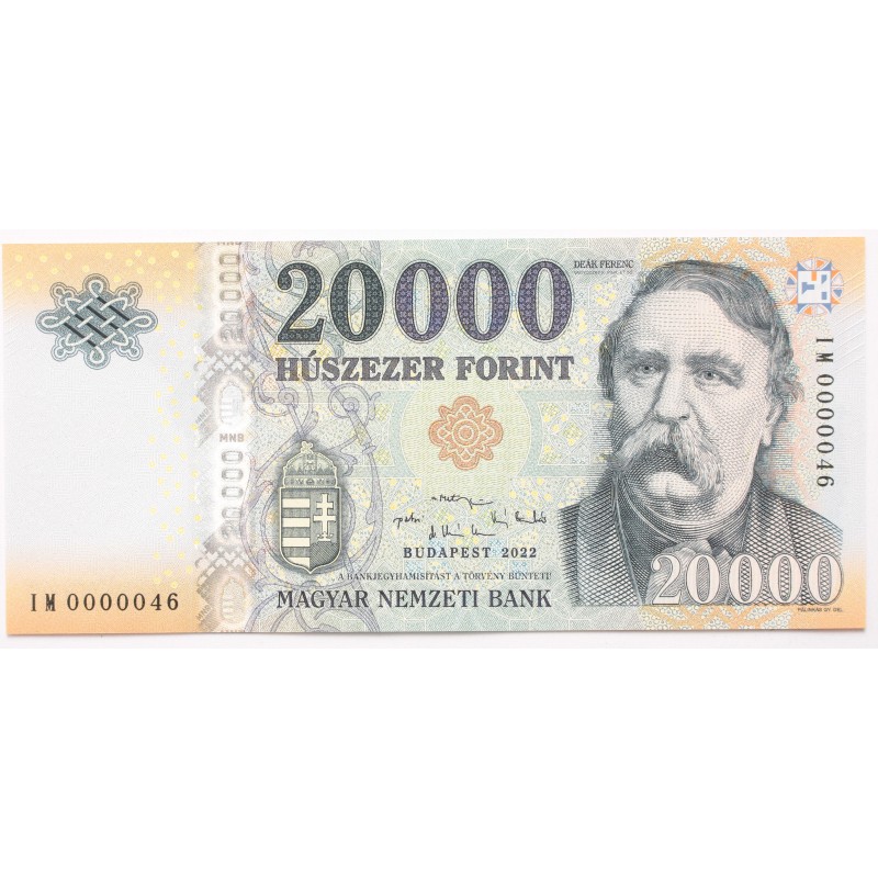 20000 forint 2022 alacsony sorszám 20000 forint 2022 alacsony sorszám
