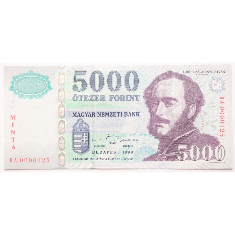 5000 forint 1999 BA MINTA 5000 forint 1999 BA MINTA