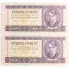 500 forint 1975 2db sorszámoövető 500 forint 1975 2db sorszámoövető