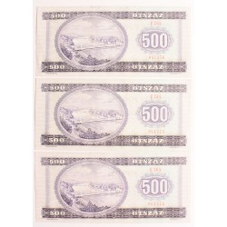 500 forint 1990 3db sorszámövető