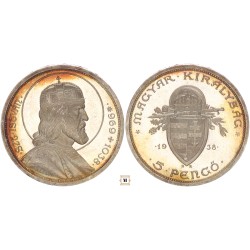 5 pengő Szent István 1938 BP