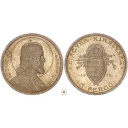 5 pengő Szent István 1938 BP