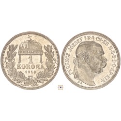 Ferenc József 1 korona 1913 KB R!