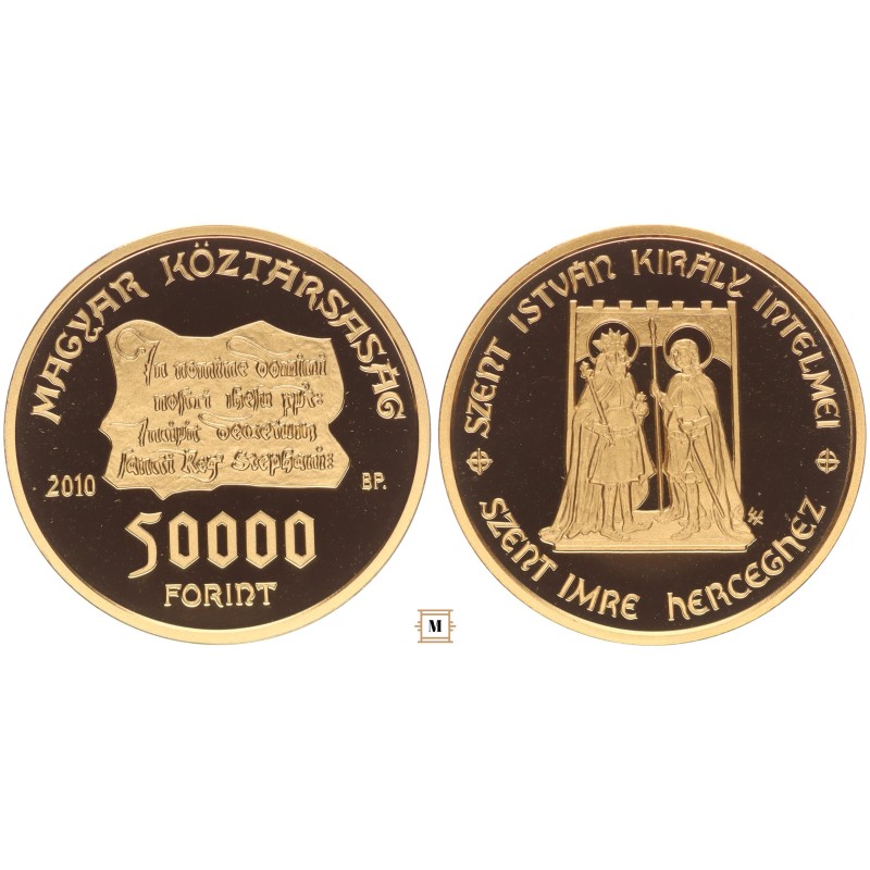 50 000 forint Szent István intelmei Szent Imréhez 2010 BP 50 000 forint Szent István intelmei Szent Imréhez 2010 BP