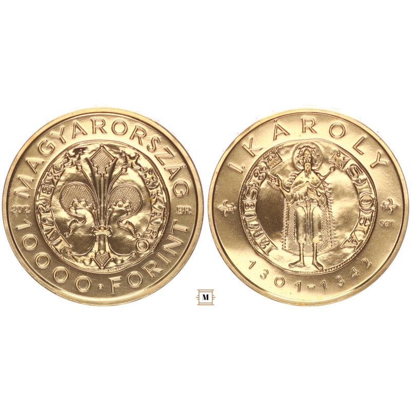10 000 forint I. Károly aranyforintja 2012 BP Piedfort 10 000 forint I. Károly aranyforintja 2012 BP Piedfort