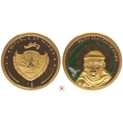 Palau 1 dollár Assisi Szent Ferenc /2008/ - 1/25 Oz